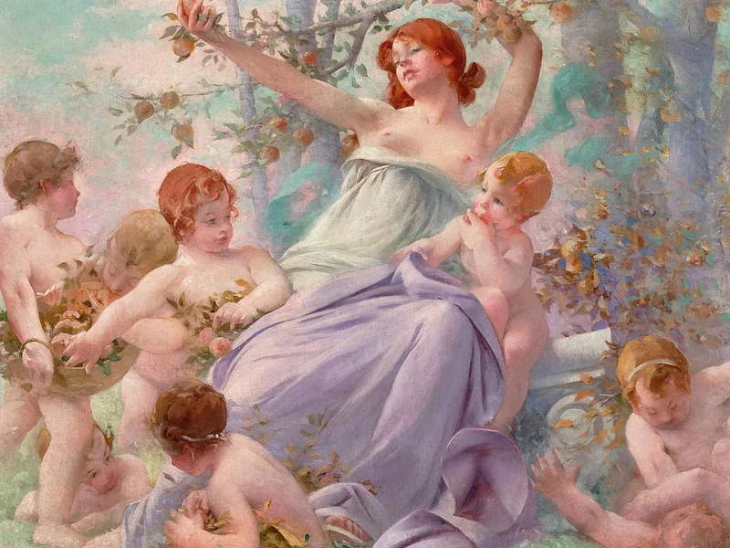 1858-Paul Quinsac - Allegoria dell'estate